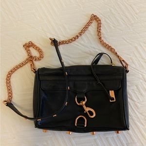 Rebecca Minkoff black leather studded crossbody